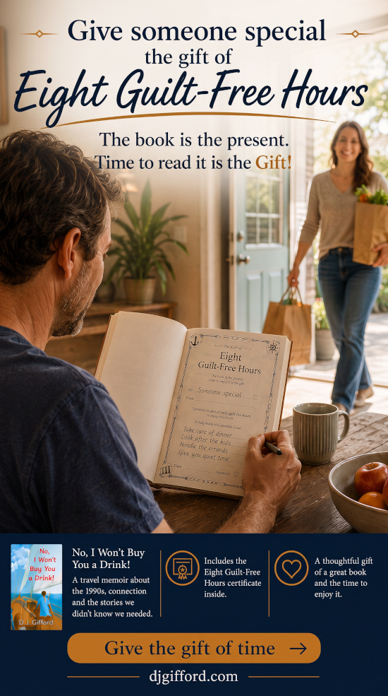 Eight Guilt-Free Hours - the gift of time