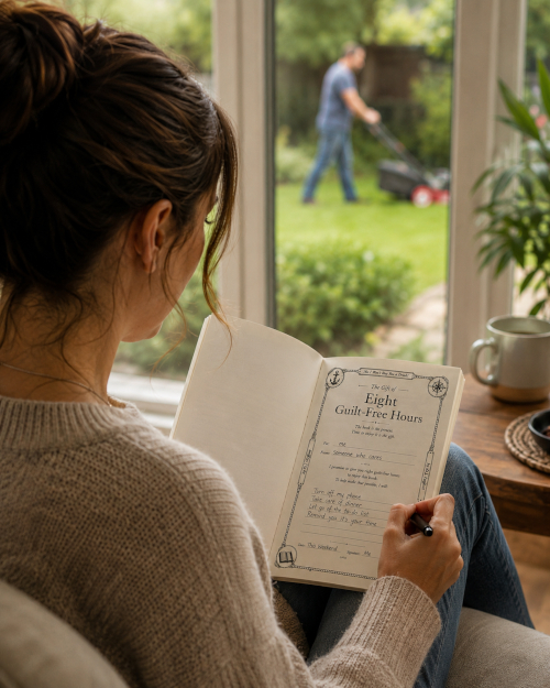 Eight Guilt-Free Hours certificate and gift of time